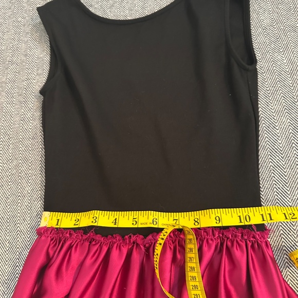 Ripley Rader Black/Fuchsia Ponte Knit and Satin Ashley Scoop Back Maxi Dress - Picture 6 of 9